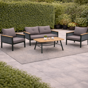 Set Lara -Terasă 4 Persoane 2-1-1 – Design Modern & Confort